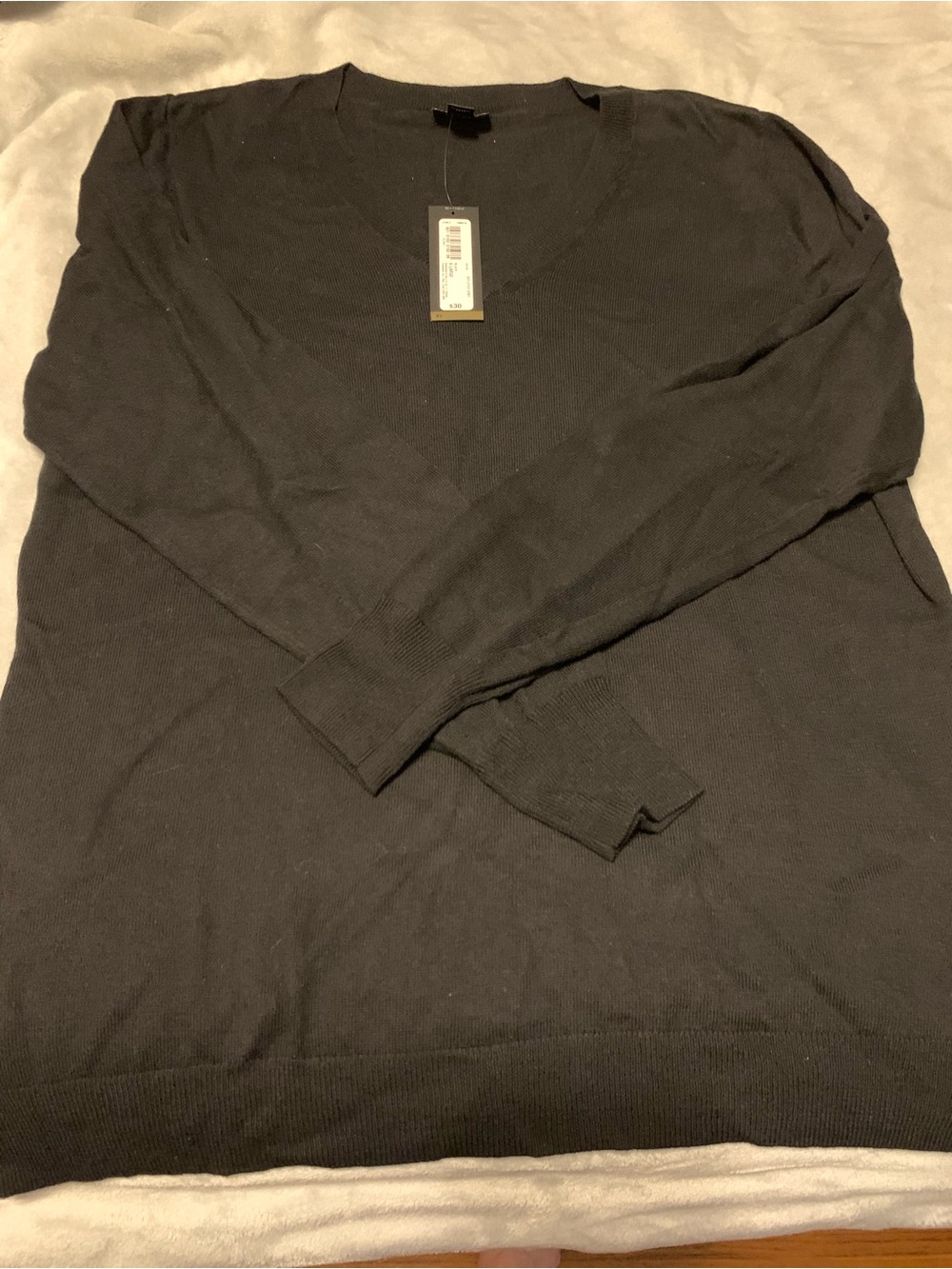 Woman’s Classic Black V-Neck Sweater xl soft - Worthington